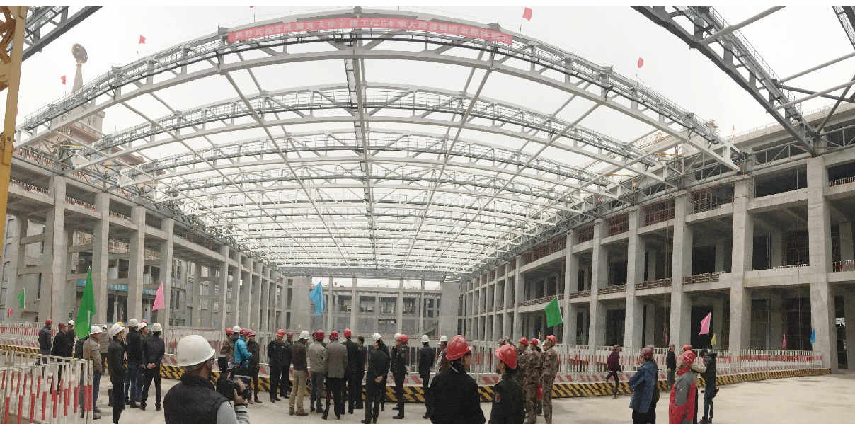 北京军事博物馆展览大楼扩建工程项目- 64米大跨度钢桁架整体提升   鲁班奖