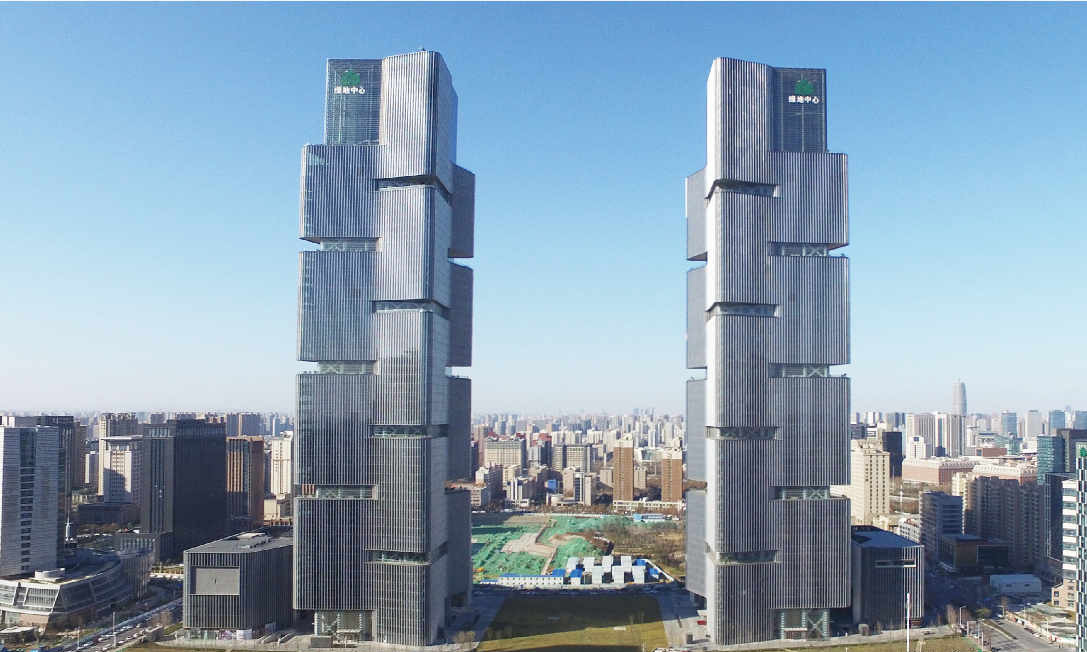 郑州绿地·中央广场钢结构工程（中原地区第一高楼，约300米）   上海市建设工程金属结构“金钢奖”